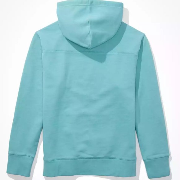 AE Vintage Fleece Graphic Hoodie Teal - Picture 3 of 5
